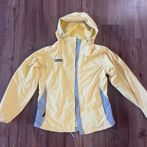 Small Columbia Women’s Yellow Rain Jacket